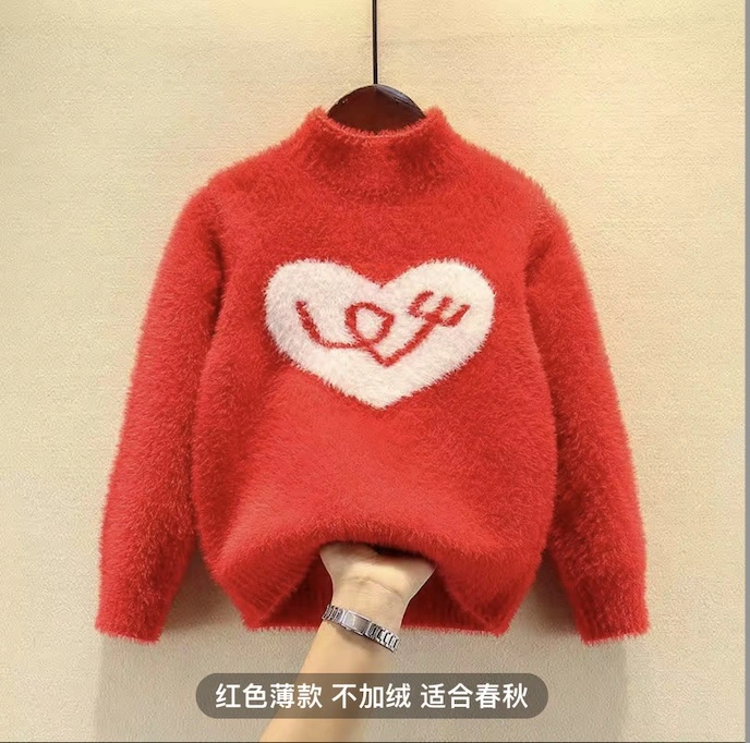 Beautiful Sweater Kids Winter Clothes Item Number GS8065 Girls Turtleneck Sweater