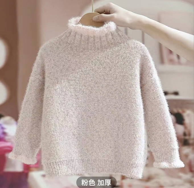 Beautiful Sweater Kids Winter Clothes Item Number GS8065 Girls Turtleneck Sweater